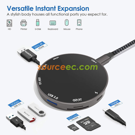 禮品訂造USB轉接頭八合一充電器紀念品