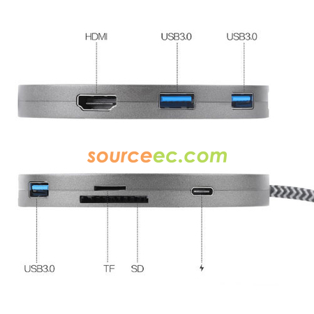 禮品訂造USB轉接頭八合一充電器紀念品