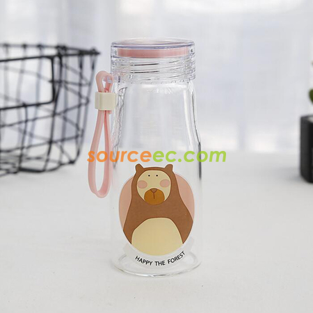 禮品訂造350ML 玻璃隨手杯紀念品