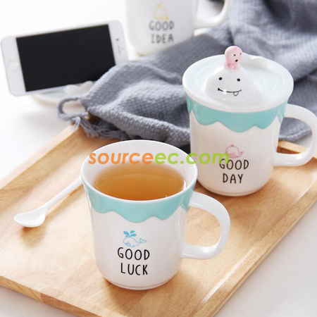 禮品訂造動物陶瓷杯紀念品