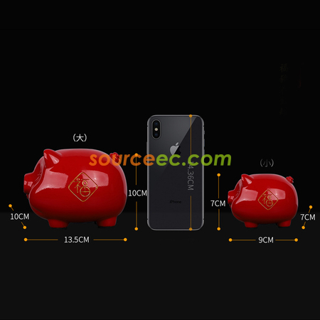 禮品訂造樹脂小豬錢箱紀念品