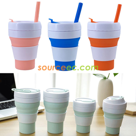 禮品訂造多功能折疊矽膠水杯紀念品