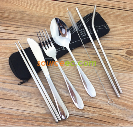 不銹鋼餐具吸管套裝
