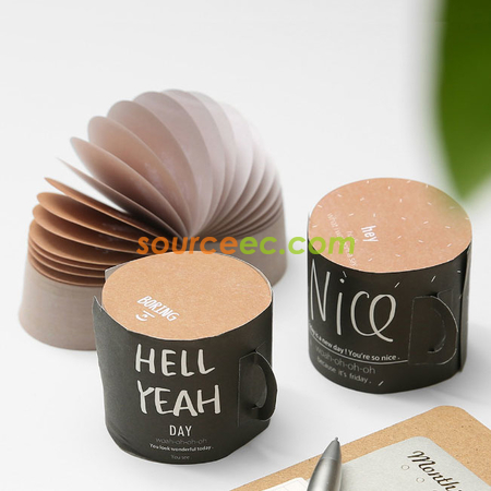 禮品訂造杯子造型便簽本紀念品