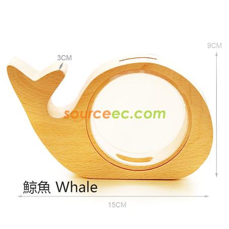 禮品訂造透明木製動物存錢罐紀念品