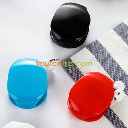 禮品訂造便攜自動伸縮耳機捆線器紀念品