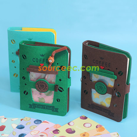 禮品訂造當咖啡遇上創意A5活頁手帳 禮品筆記本帶筆紀念品