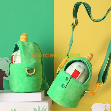 禮品訂造450ML 兒童吸管不銹鋼保溫杯紀念品