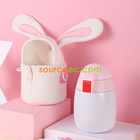 禮品訂造450ML 兒童吸管不銹鋼保溫杯紀念品