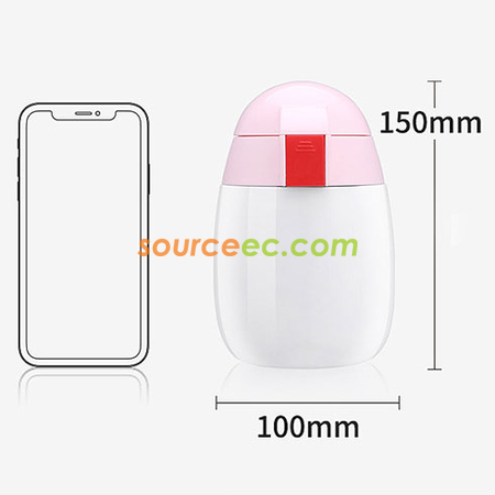 禮品訂造450ML 兒童吸管不銹鋼保溫杯紀念品