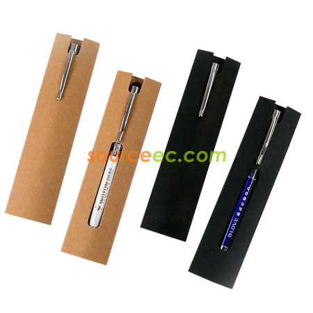 禮品訂造牛皮紙黑色卡紙禮品筆盒筆袋紀念品