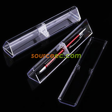 禮品訂造透明三角形禮品筆盒紀念品