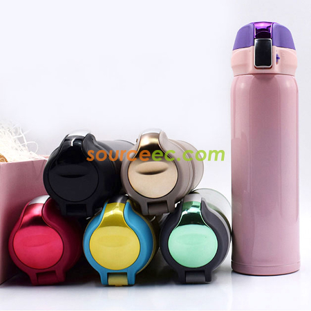禮品訂造500ML 彈跳蓋不銹鋼保溫杯紀念品