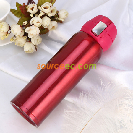 禮品訂造500ML 彈跳蓋不銹鋼保溫杯紀念品
