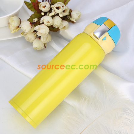禮品訂造500ML 彈跳蓋不銹鋼保溫杯紀念品