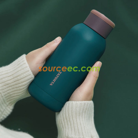 禮品訂造390ML 多樣屋魔溫杯便攜保溫杯女男保溫水杯學生可愛暖手杯不銹鋼杯子紀念品
