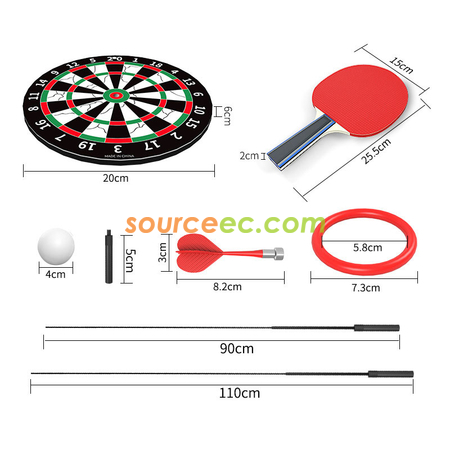 禮品訂造乒乓球飛鏢套圈三合一玩具紀念品