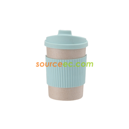 禮品訂造350ML 小麥秸稈纖維隨手杯紀念品