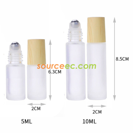 禮品訂造膏霜瓶化妆品套装瓶分裝瓶木纹盖滚珠乳液瓶眼霜面霜套装仿竹木盖环保磨砂膏霜瓶木纹玻璃膏霜盒磨砂面霜盒分装瓶紀念品