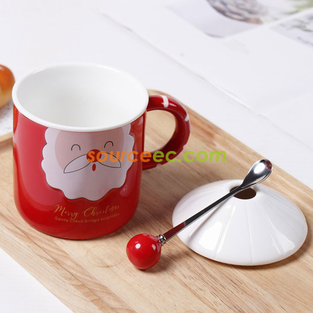 禮品訂造聖誕老人陶瓷杯紀念品