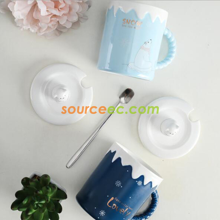 禮品訂造聖誕陶瓷杯紀念品