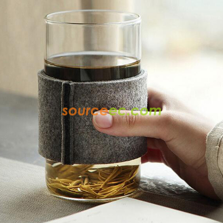 禮品訂造毛氈隔熱杯套紀念品