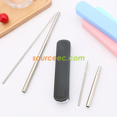 禮品訂造可伸縮不銹鋼吸管紀念品