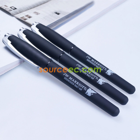 禮品訂造黑色中性筆紀念品
