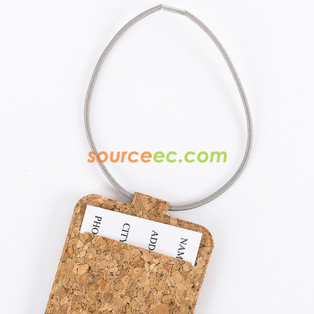禮品訂造PU軟木行李牌紀念品