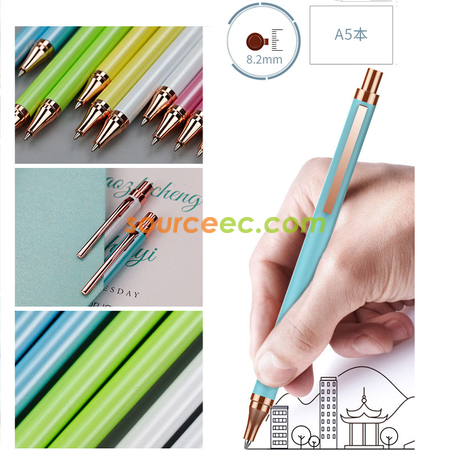 禮品訂造按動中性筆刻字logo 辦公用黑色商務簽字筆金屬筆紀念品