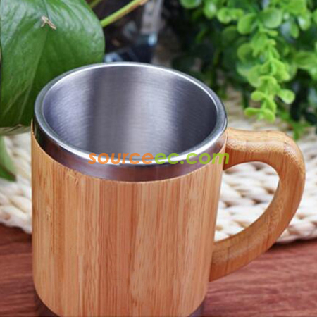 禮品訂造不銹鋼竹保溫杯紀念品