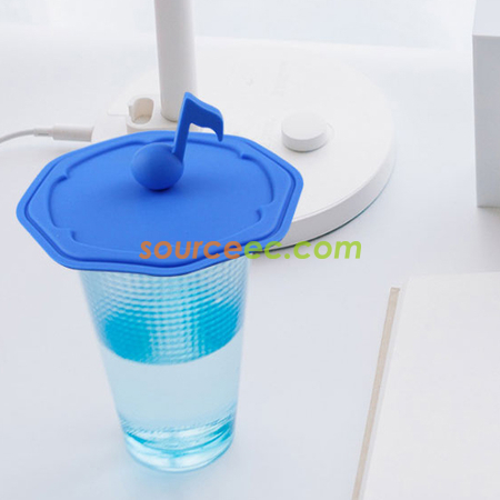 禮品訂造音樂音符矽膠杯蓋紀念品