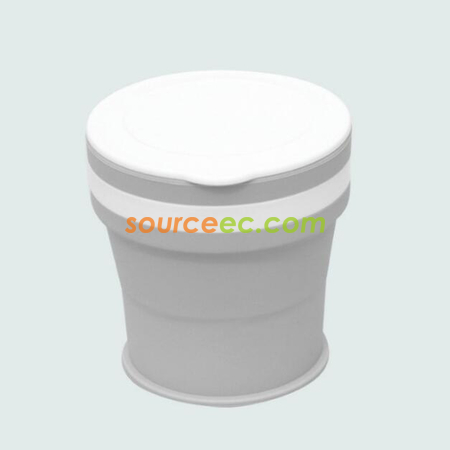禮品訂造350ML 折疊矽膠咖啡杯紀念品