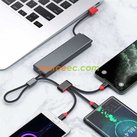 禮品訂造3合1伸縮數據線紀念品