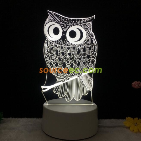 禮品訂造led亞克力立體臺燈紀念品