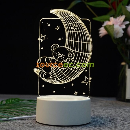 禮品訂造led亞克力立體臺燈紀念品