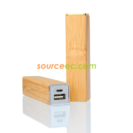 禮品訂造中國風方管木質移動電源2000Mah木頭充電寶鐳射雕刻logo紀念品