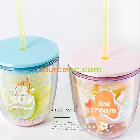 禮品訂造塑膠吸管杯紀念品