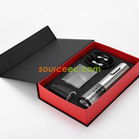 禮品訂造USB可充電紅酒開瓶器套裝紀念品