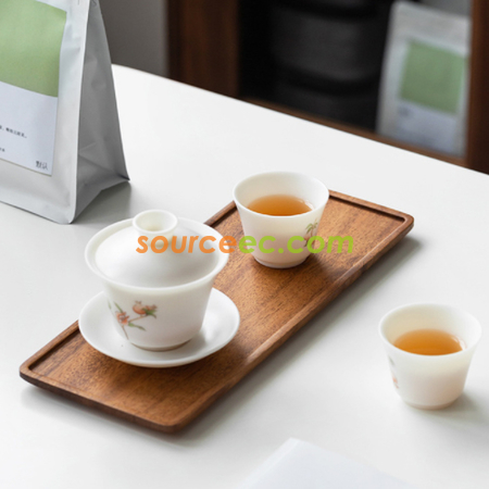 禮品訂造長方型實木托盤紀念品