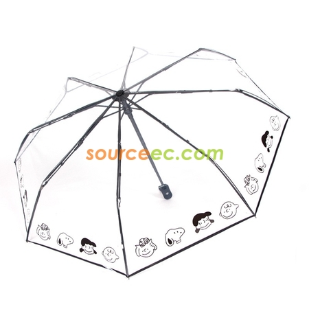 禮品訂造三摺透明自動傘紀念品