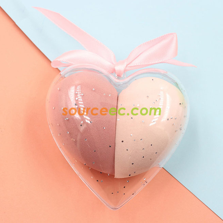 禮品訂造心形美妝蛋套裝紀念品