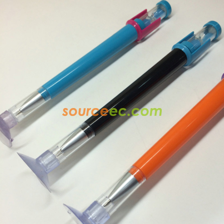 禮品訂造吸盤沙漏筆紀念品