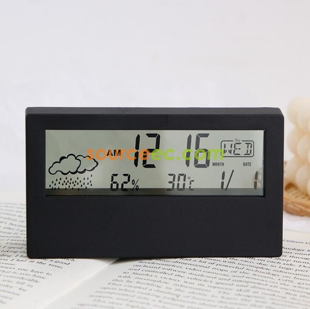 禮品訂造創意多功能透明電子鐘紀念品