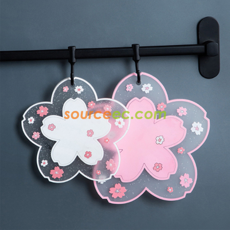 禮品訂造櫻花PVC隔熱墊紀念品