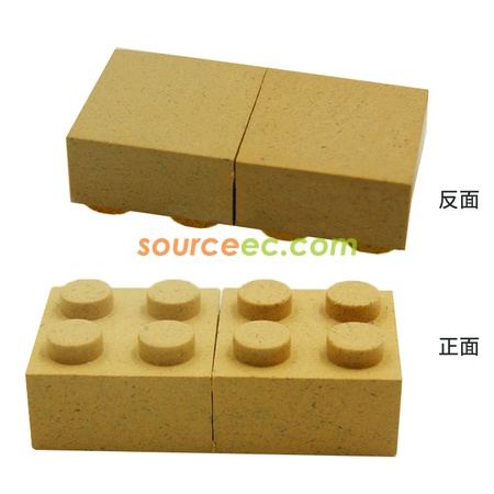 禮品訂造環保可降解材質積木USB手指紀念品