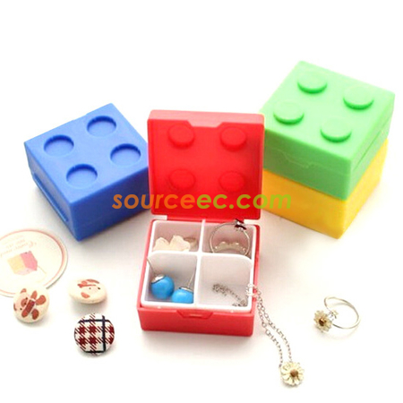 禮品訂造糖果色積木藥盒紀念品