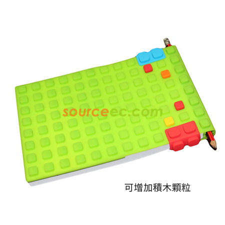 禮品訂造矽膠積木筆記本紀念品