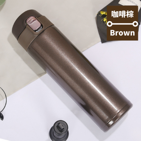 禮品訂造304不鏽鋼彈蓋保溫杯紀念品