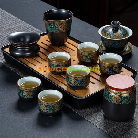 禮品訂造便攜式旅行功夫茶具套裝紀念品